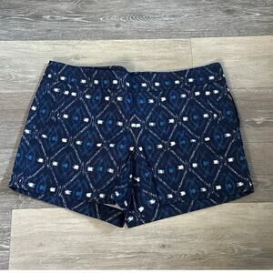 J. Crew Factory  Shorts  Blue and White  size 12